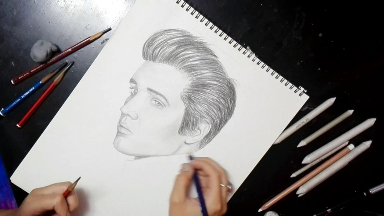 Dibujando a Elvis Presley * Time Lapse - thptnganamst.edu.vn