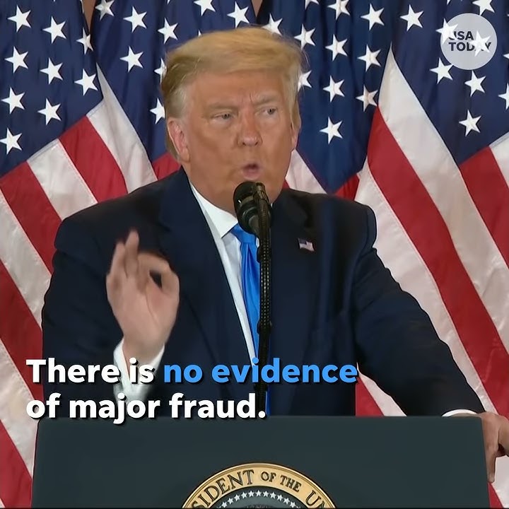President Trump falsely claims he won the 2020 election
