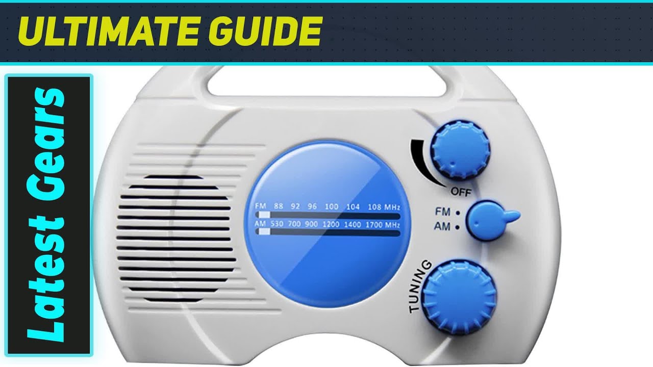 SY-910 Shower Radio: The Best Waterproof AM FM Portable for Hot Tub & Bathroom!