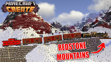 I Built A 3K MOUNTAIN RAILWAY In Minecraft Create Mod