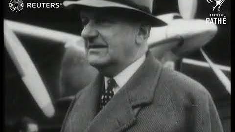 Handley-Page vliegtuig op wereldtournee (1950)