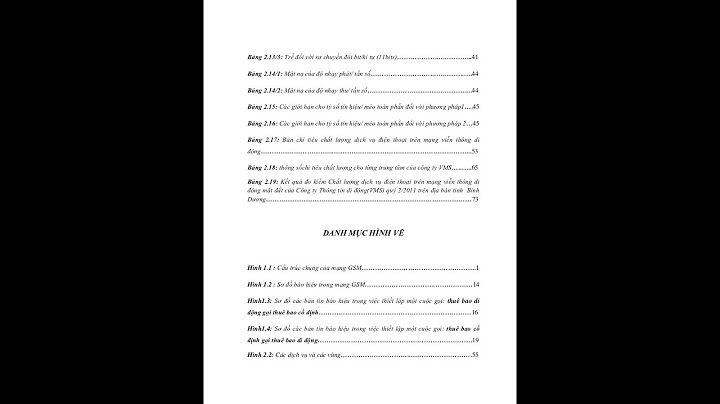 Hướng dẫn cách trình bày bảng biểu trong luận văn