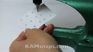 How to Use Awl Dies for KAM Snap Press or Pliers to Poke Hole in Fabric