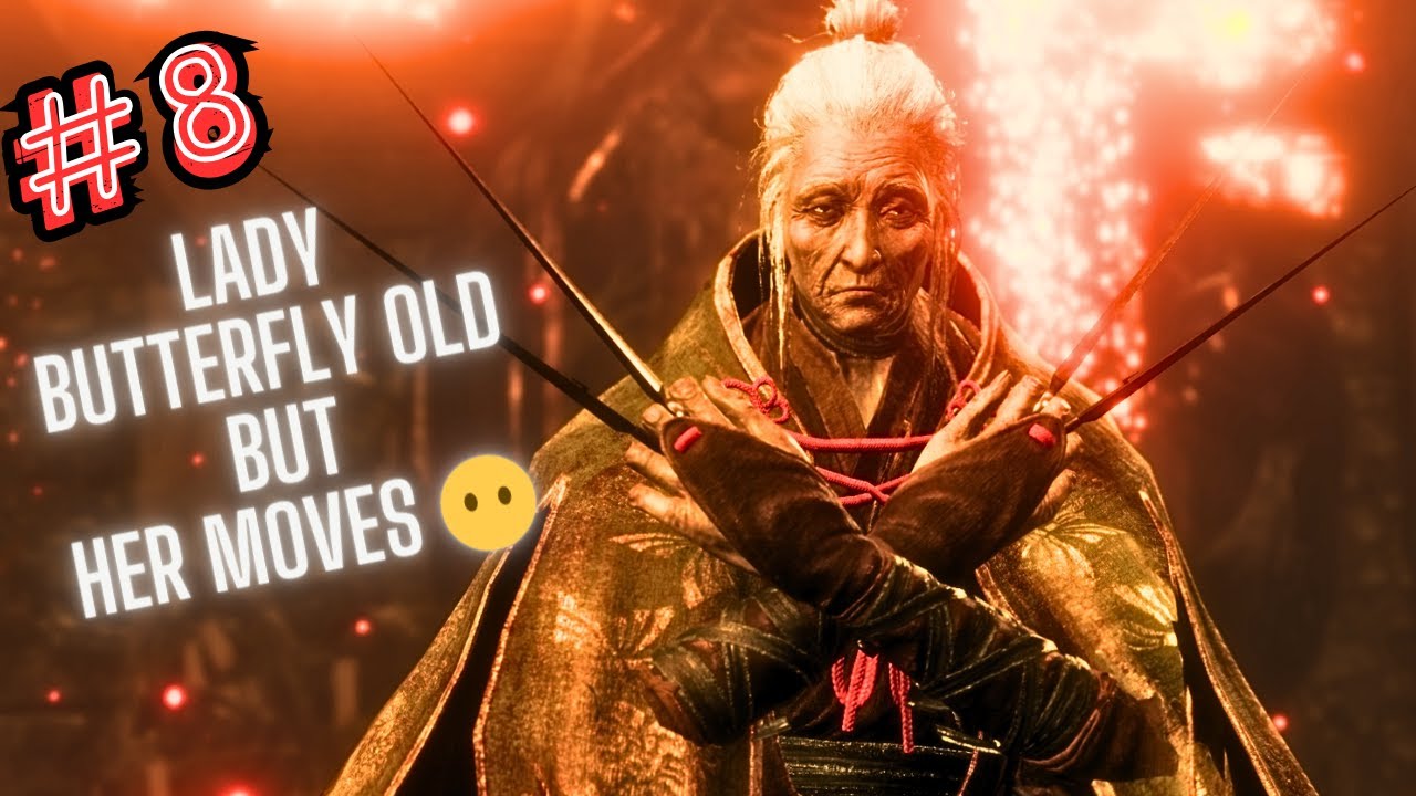 Fromsoftware Butterfly Sekiro Boss Fight scenes | Lady Butterfly | Kuro | Hirata estate ...