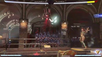 Injustice 2: Black Canary wake up back dash punish