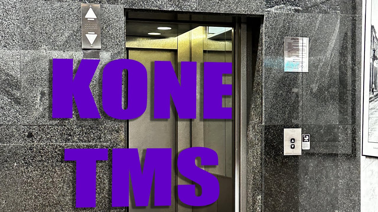 Редкость! Уникальные скоростные лифты KONE M-series 1986 года.