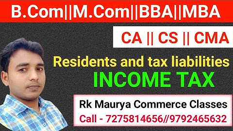 Incometax // rk maurya // B.Com// CA//Direct tax //M.Com //