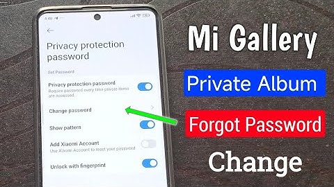 Mi Gallery Private Album Password कैसे पता करे | Privacy protection password Reset | Redmi | HyperOS