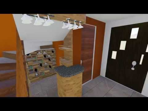 Diseño interior cocina, sala y comedor