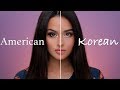 American VS Korean Makeup Tutorial