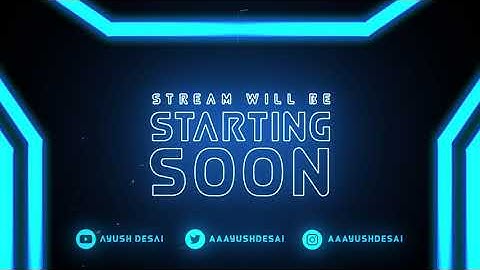 Animated Live Twitch Stream Design Package | Stream Starting Soon Template | Neon Liquid style