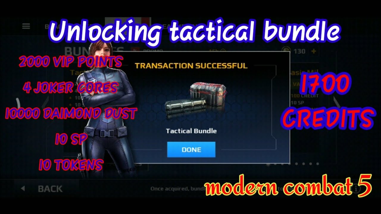 MC5 ; unlocking tactical bundle for 1700 credits ||