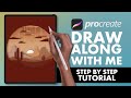 #12 Procreate Step By Step Tutorial - Draw Along With Me - Paper cut out