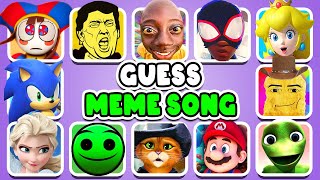 GUESS MEME & WHO'S DANCING ?| Bling Bang Bang Born,TengeTenge, Mario, Elsa, Fire in The hole, Sonic