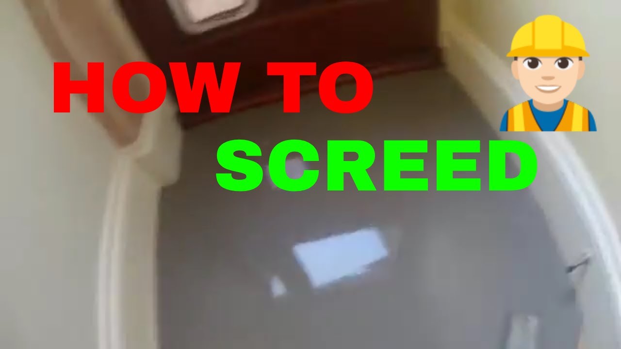 HOW TO LATEX SCREED! SPREADING YouTube