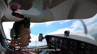 DA40, OY-CHP, EKRK local flight