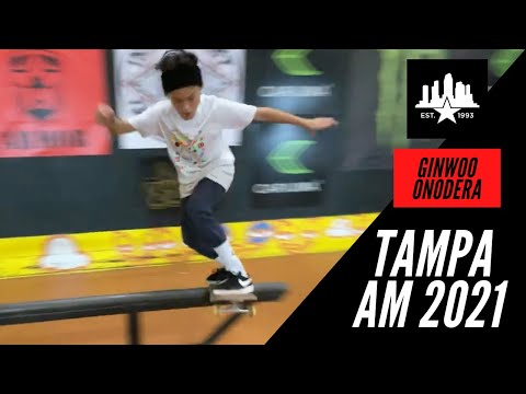 INCREDIBLE 11 YEAR OLD SKATEBOARDER GINWOO ONODERA - IT MUST BE NICE AT SKATEPARK OF TAMPA