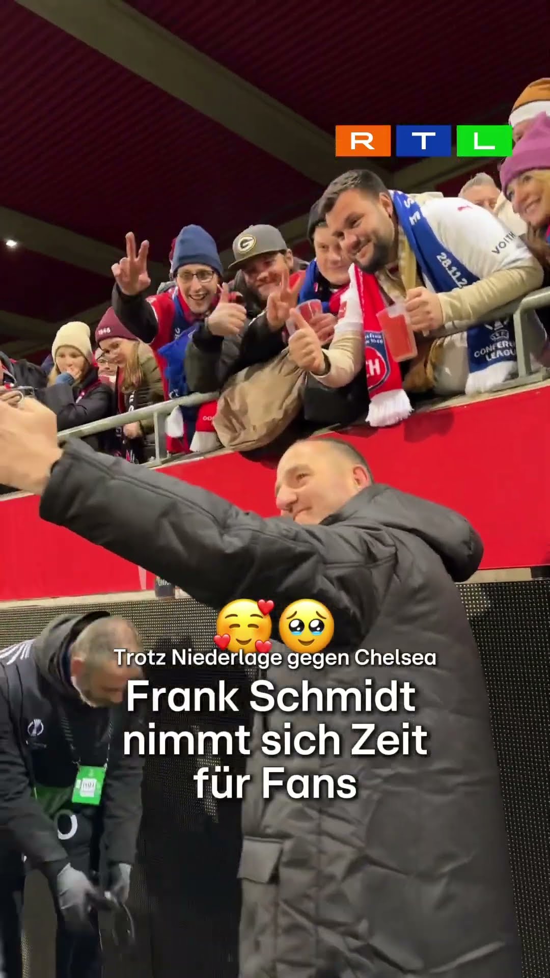 Frank Schmidt nimmt sich nach Chelsea-Spiel Zeit für Fans ?❤️