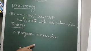 Difference between Data Processing Processing And Process