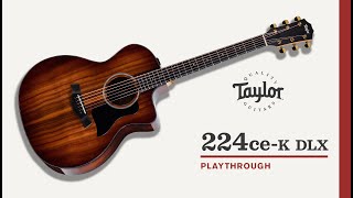 Taylor Guitars | 224ce-K DLX | Playthrough Demo