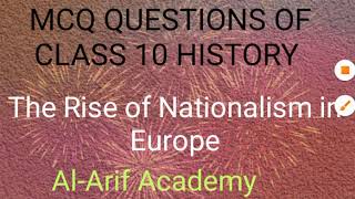 MCQ QUESTIONS OF CLASS 10 SOCIAL SCIENCE HISTORY CH-1 RISE OF NATIONALISM  IN EUROPE screenshot 3
