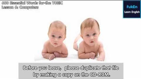 600 Essential Words for TOEIC test ♡ Lesson 6 ♡ Computers