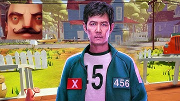 Hello Neighbor - My New Neighbor Squid Game Player 456 Seong Gi-hun Act 1 Gameplay Walkthrough
