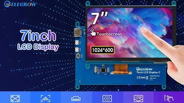 Elecrow RC070 7inch LCD IPS Touch Screen Compatible with Raspberry Pi/Banana Pi/Jetson Nano