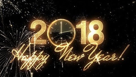 After Effects Template: Glamorous New Year Countdown Clock 2018