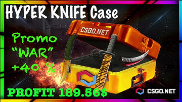 CSGO.NET promo code "WAR" +40% to your deposit // Open Hyper Knife Case // (mycsgo) / cs:go case