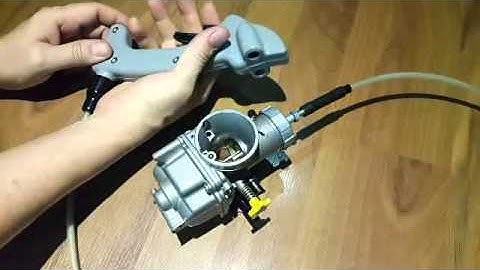 HAND THROTTLE FOR PARAMOTOR  test For motocycle caburator
