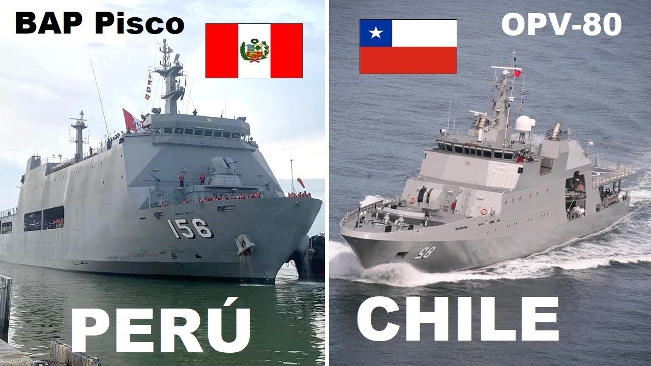 Buques Fabricados en Chile vs Buques fabricados en Perú.