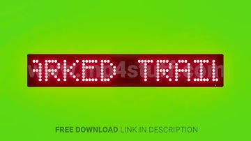 Follow Marked Trails and Avoid Shortcuts Scrolling Red Dot Matrix LED Text Animation on Green Screen