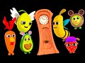 Hickory Dickory Dock Baby Sensory Dance Party Funky Fruits Fun Animation And Upbeat Music 