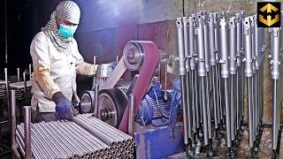 How Motorcycle Front Shock Absorber are Made in Factory with Mass Production