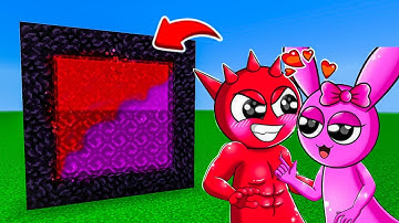 How to Make A Portal To RADDY x PINKI SPRUNKI Dimension in Minecraft!