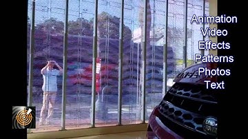 ICE LED GLass Screen Installation for Landrover and Jaguar Showroom Hong Kong