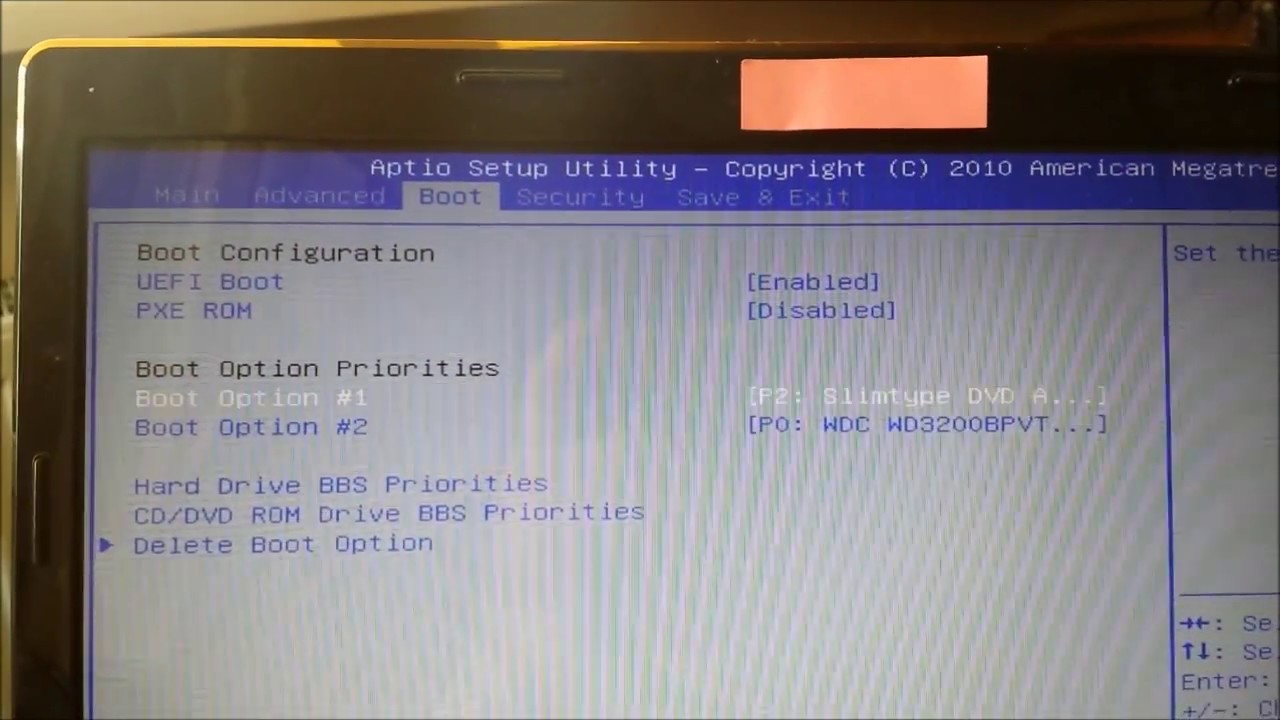 SET BIOS to boot from CD optical drive, booting dvd PC PL - YouTube