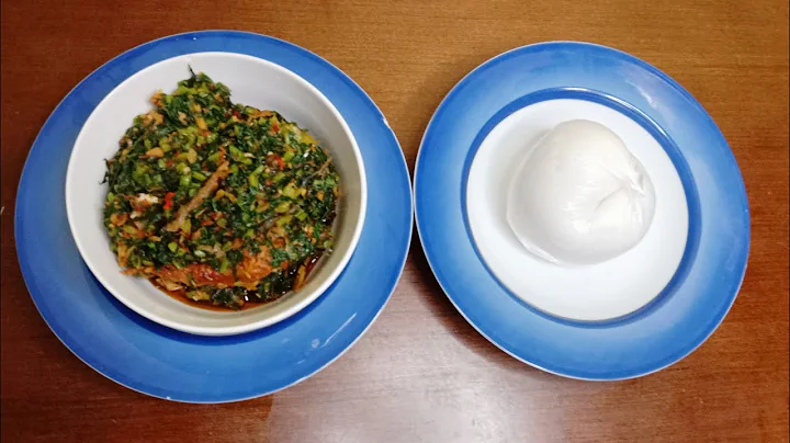 How to prepare RICE FLOUR FUFU AND VEGETABLE. /Healthy food /Tina's Kitchen.