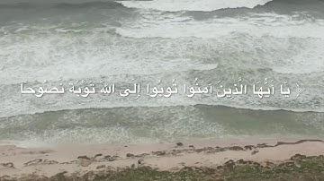 سورة التحريم ﴿ يَا أَيُّهَا الَّذِينَ آمَنُوا تُوبُوا إِلَى اللَّهِ تَوْبَةً نَّصُوحًا﴾ .