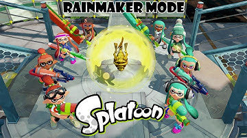 Splatoon - Rainmaker Mode(Ranked Battle) - Gameplay (Camp Triggerfish/Kelp Dome)