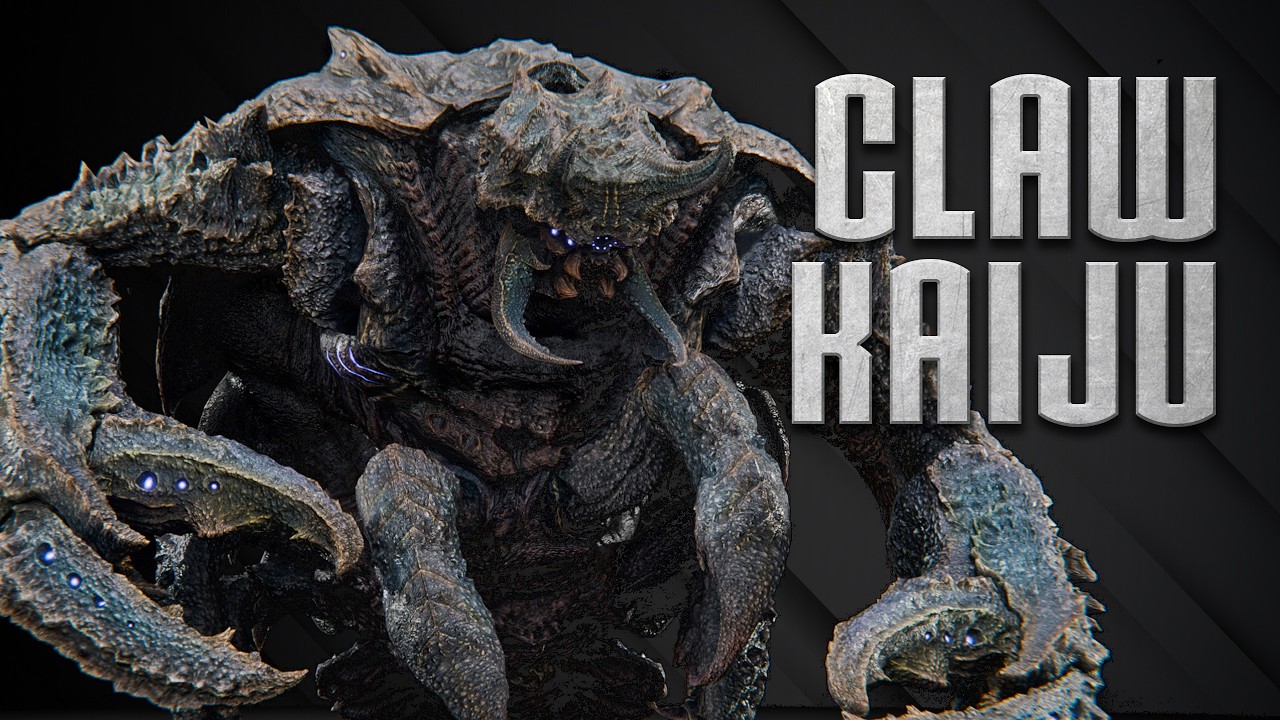 Claw Kaiju Monster | 3D Model - Superhive (formerly Blender Market)