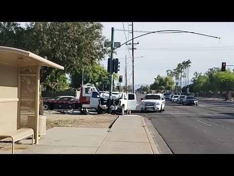 Accident Scene In Phoenix - YouTube