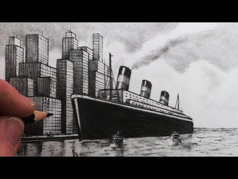 Video: How To Draw An Ocean Liner