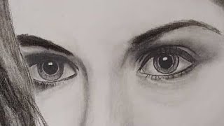 How To Draw A Beautiful Girl Alexandra Daddario Eye Drawing Part 1 By Ankit Maurya Arts 