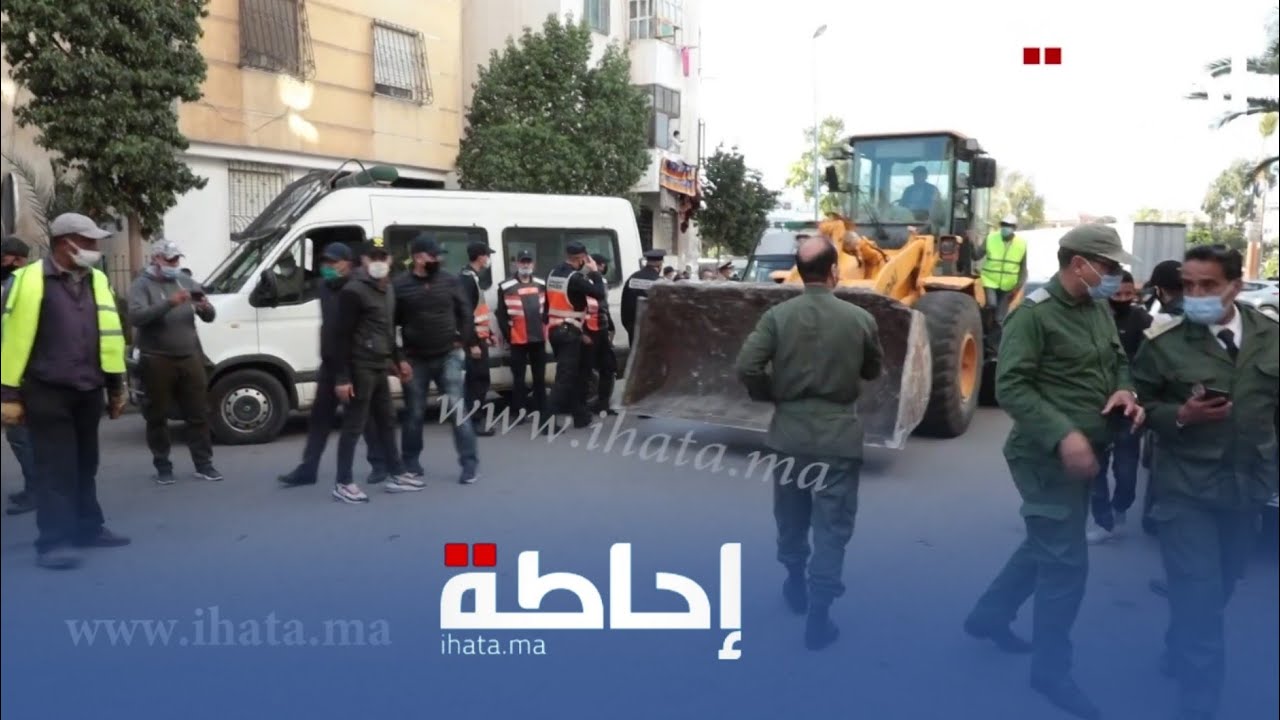 السلطات المحلية بعين السبع تقود حملة واسعة لتحرير الملك العمومي