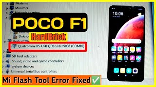 Poco F1 Hardbrick fastboot and recovery mode not working