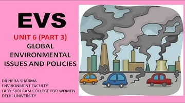 EVS - UNIT 6 (PART 3)- GLOBAL ENVIRONMENTAL ISSUES AND POLICIES