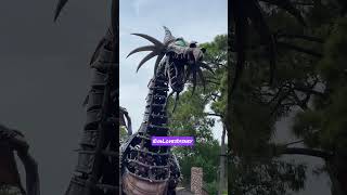 Fire Breathing Dragon at Disney! #maleficent #shorts #disney #dragon #fire #vacation #parade