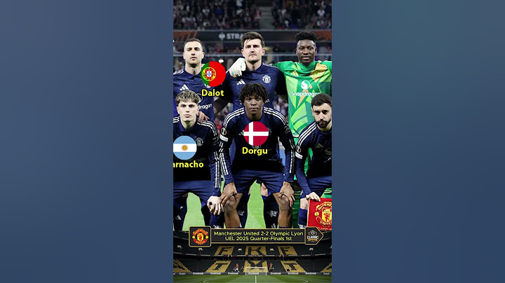 Manchester United 2-2 Olympique Lyon UEL 2025 Quarter Finals | Player's Nation